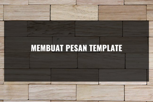 Template Pesan