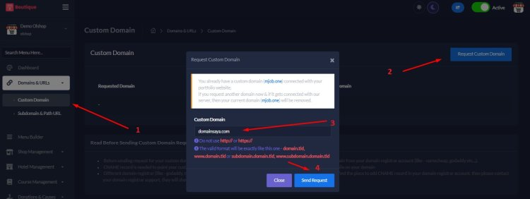 mWebku Custom Domain