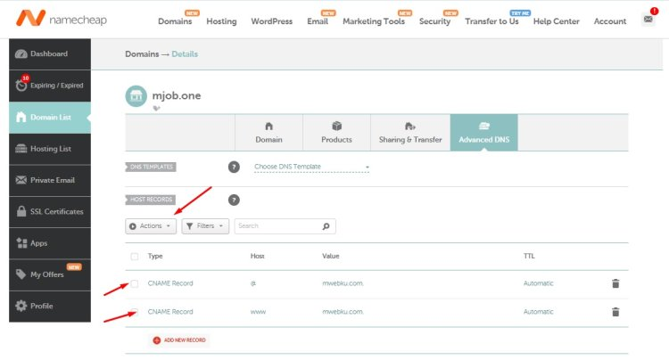 mWebku Custom Domain