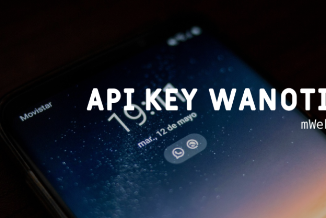 Setup API WANotif di mWebKu